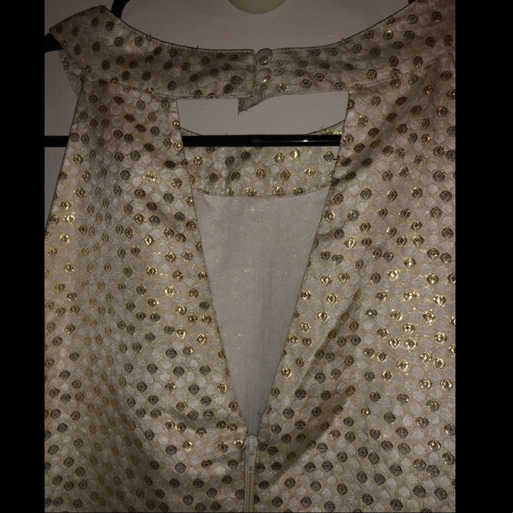 Ivory dressed with gold embroidery from Forever 21 - Picture 4 of 5